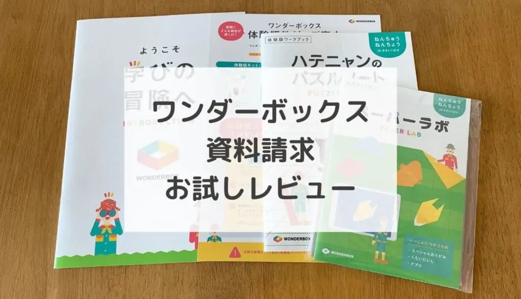 ワンダーボックス資料請求の内容