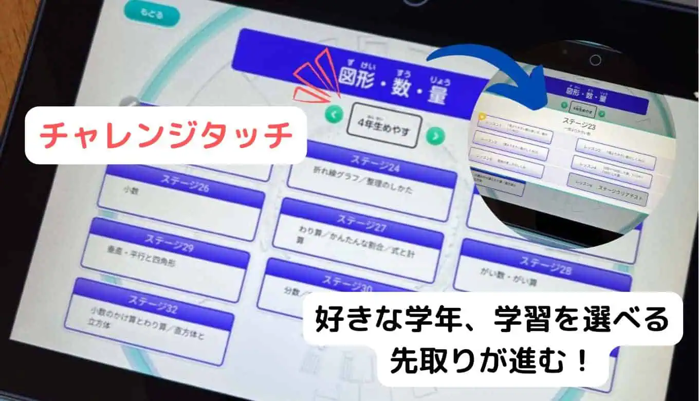チャレンジタッチ先取り