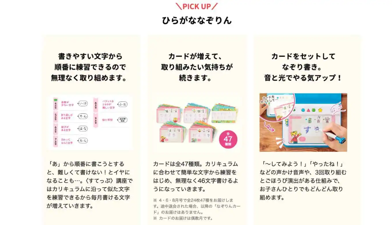 こどもちゃれんじすてっぷハイブリッドひらがななぞりん