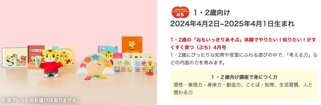 こどもちゃれんじぷちの2026年4月開講号のプレゼント全部